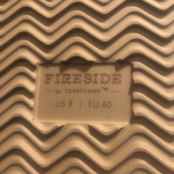 Dearfoam Fireside Open-back Shearling Slippers Sz 9 - Picture 7 of 10